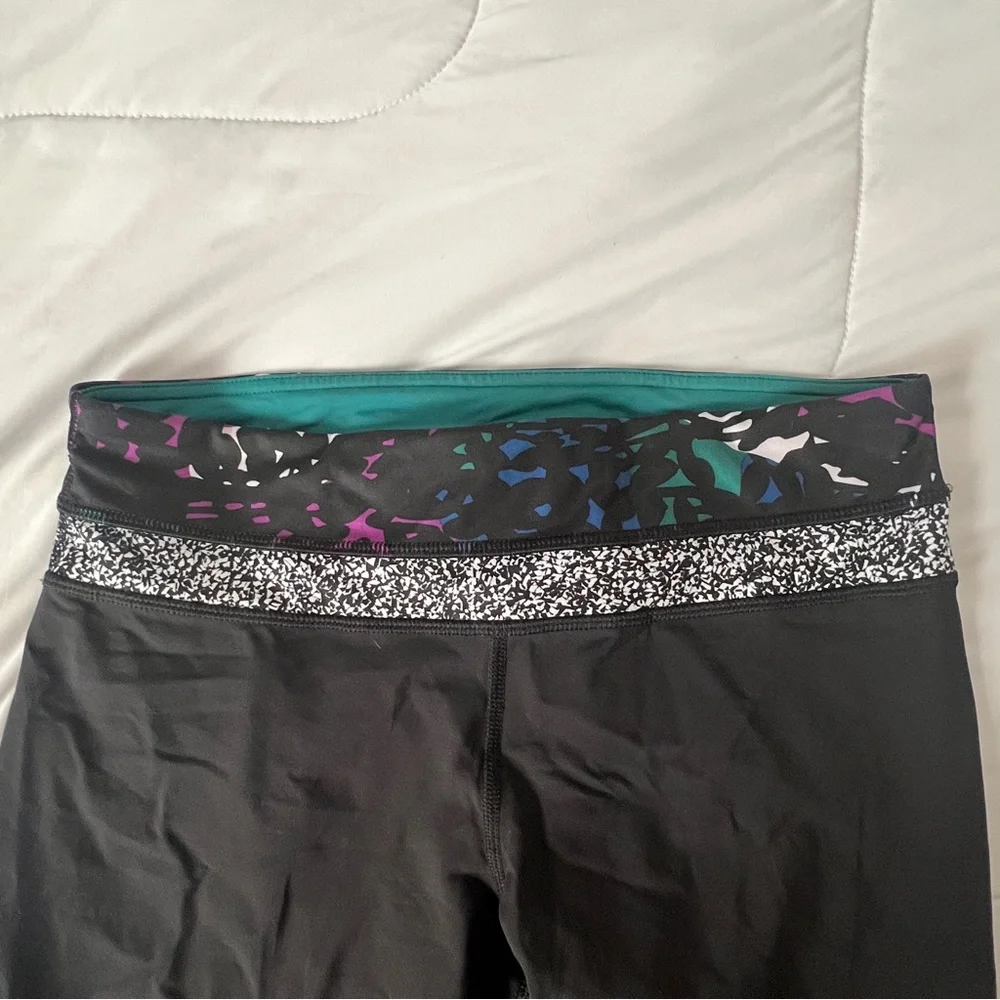 Lululemon black colorful leggings - Picture 2 of 8